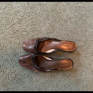 Cute Brown Mules